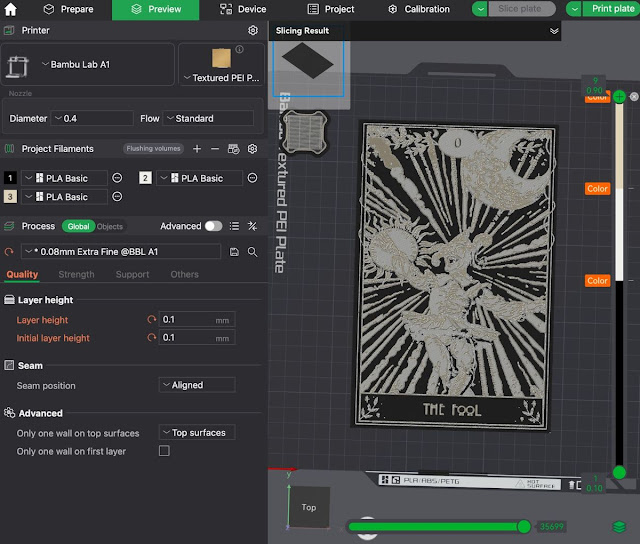 Illustration for Hueforge 3D Printing: Layered Arcana Tarot Cards (22 Models in 3MF Format)