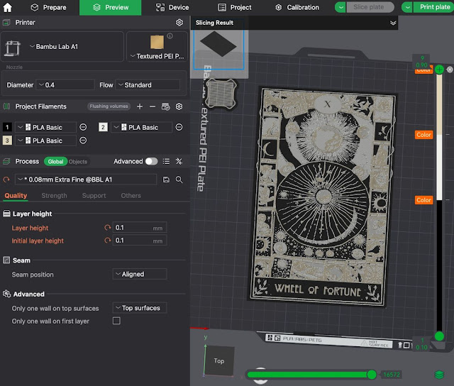 Illustration for Hueforge 3D Printing: Layered Arcana Tarot Cards (22 Models in 3MF Format)