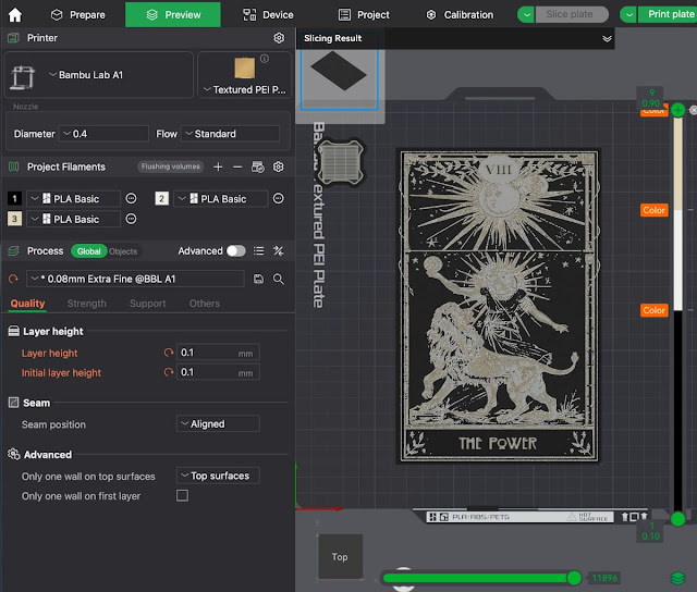 Illustration for Hueforge 3D Printing: Layered Arcana Tarot Cards (22 Models in 3MF Format)