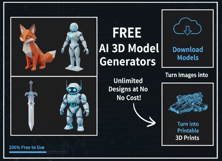 Illustration for The Rise of AI 3D Model Generators: From Text to Printable 3D Designs