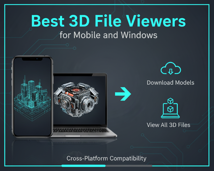 Illustration for Best 3D - STL File Viewers for Mobile and Windows