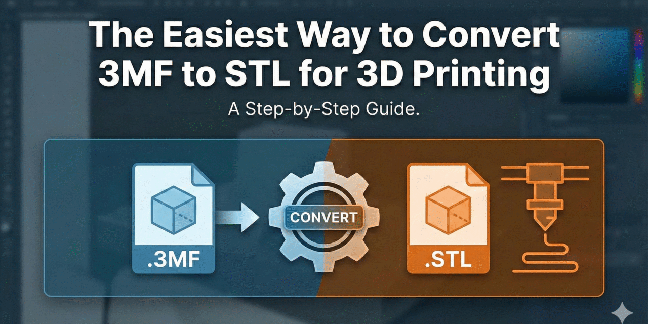 The Easiest Way to Convert 3MF to STL for 3D Printing