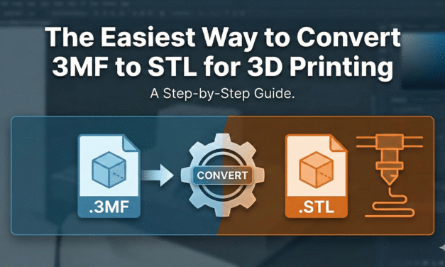 The Easiest Way to Convert 3MF to STL for 3D Printing
