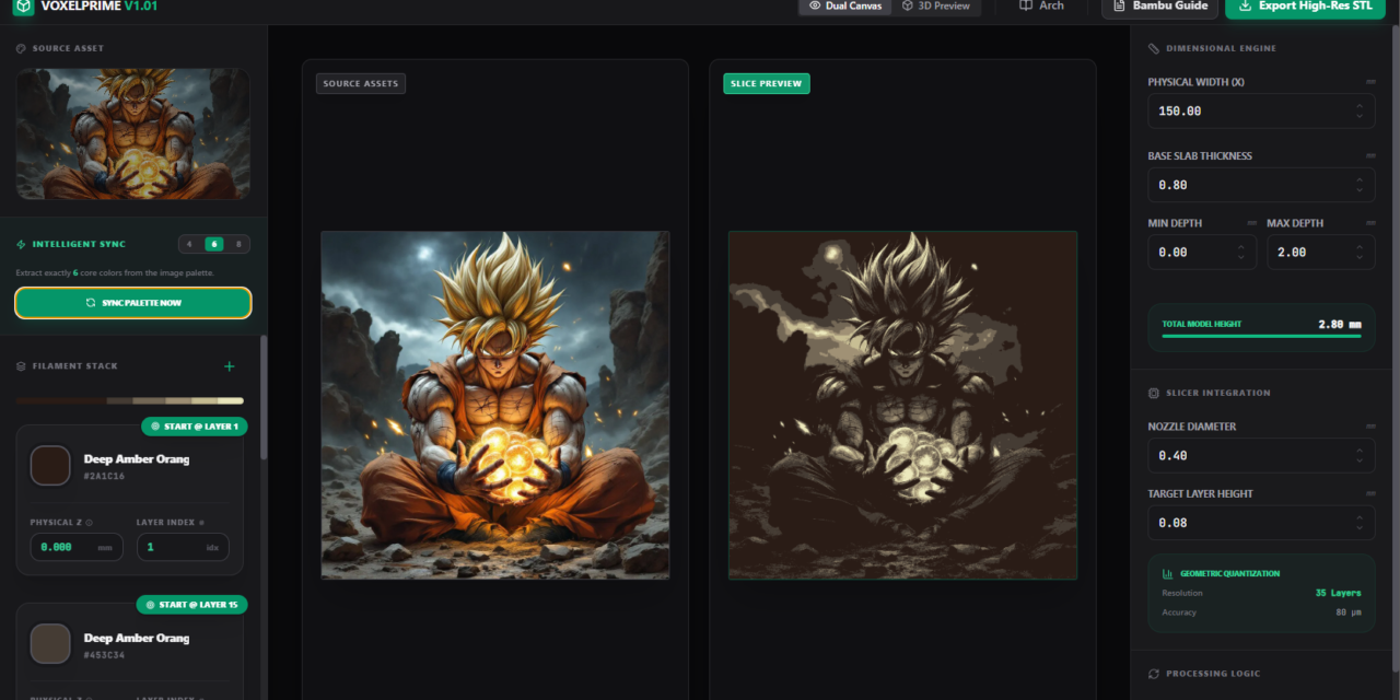 VoxelPrime – Affordable 3D Lithophane & Image-to-3D Printing (HueForge competitor)