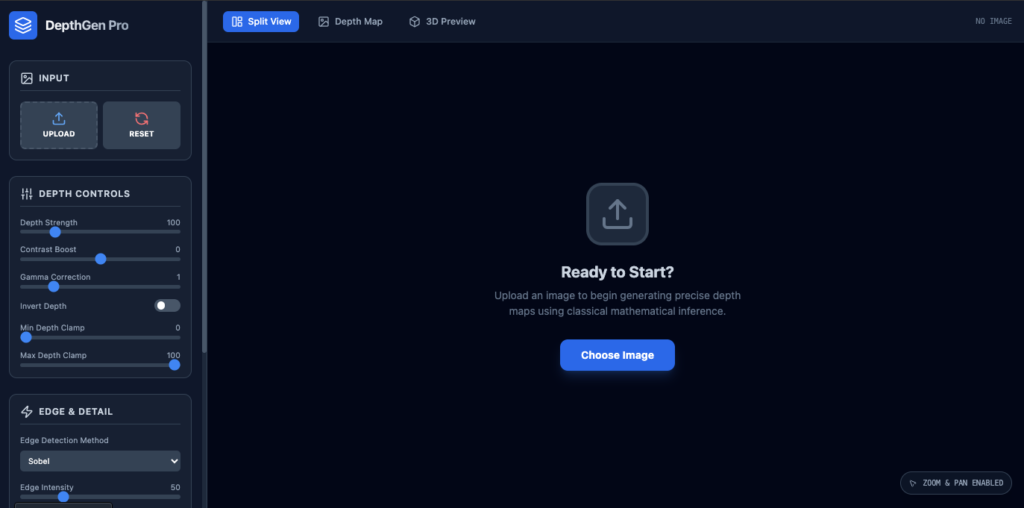 Free Offline Image to Depth Map Generator for Laser Engraving & CNC 3d printing