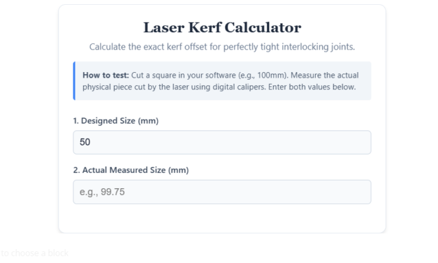 Free Laser Kerf Calculator & Offset Guide | Voxelase