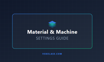 Material & Machine Settings Guide (3D Print, Laser, CNC) | Voxelase